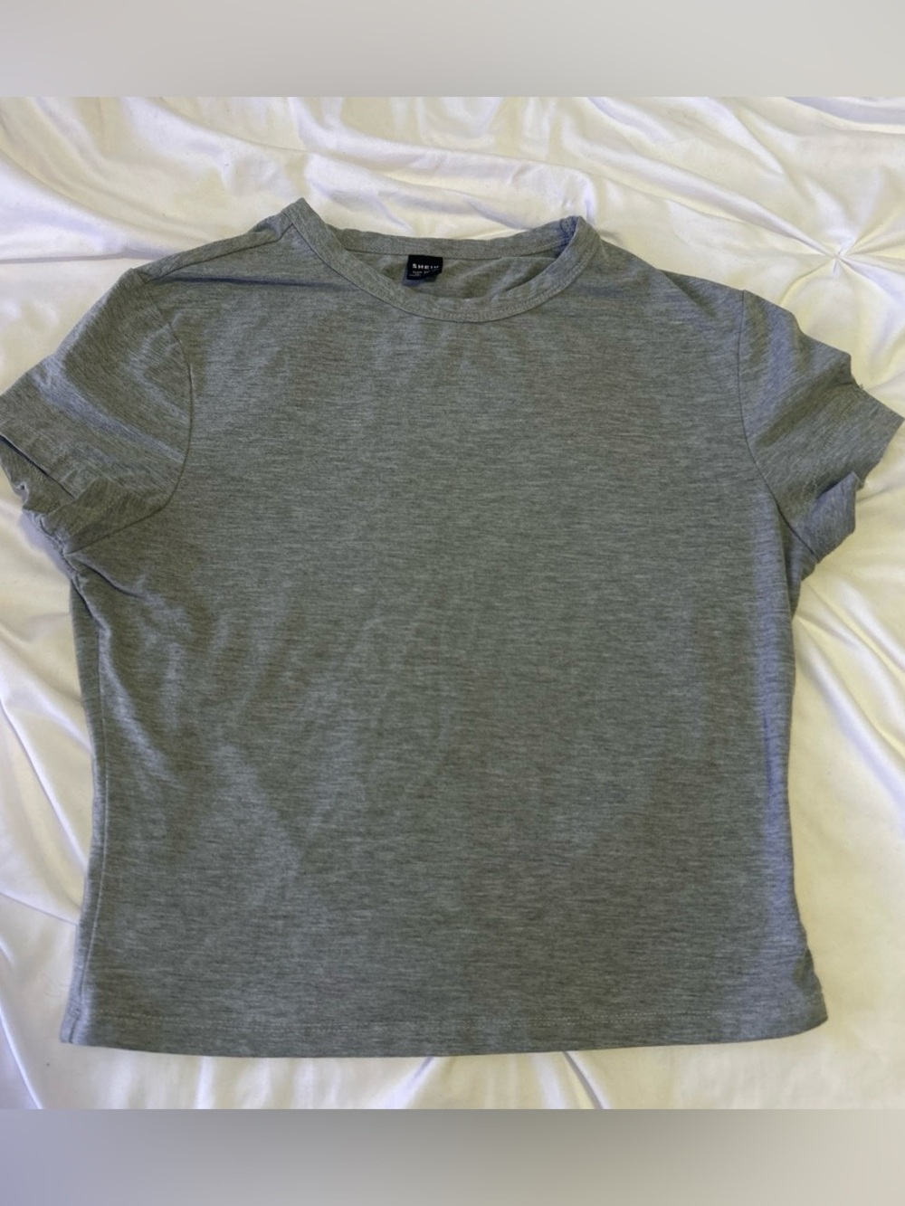 SHEIN Gray Short Sleeve Tee